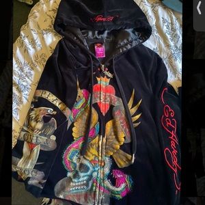 Ed hardy hoodie pants set